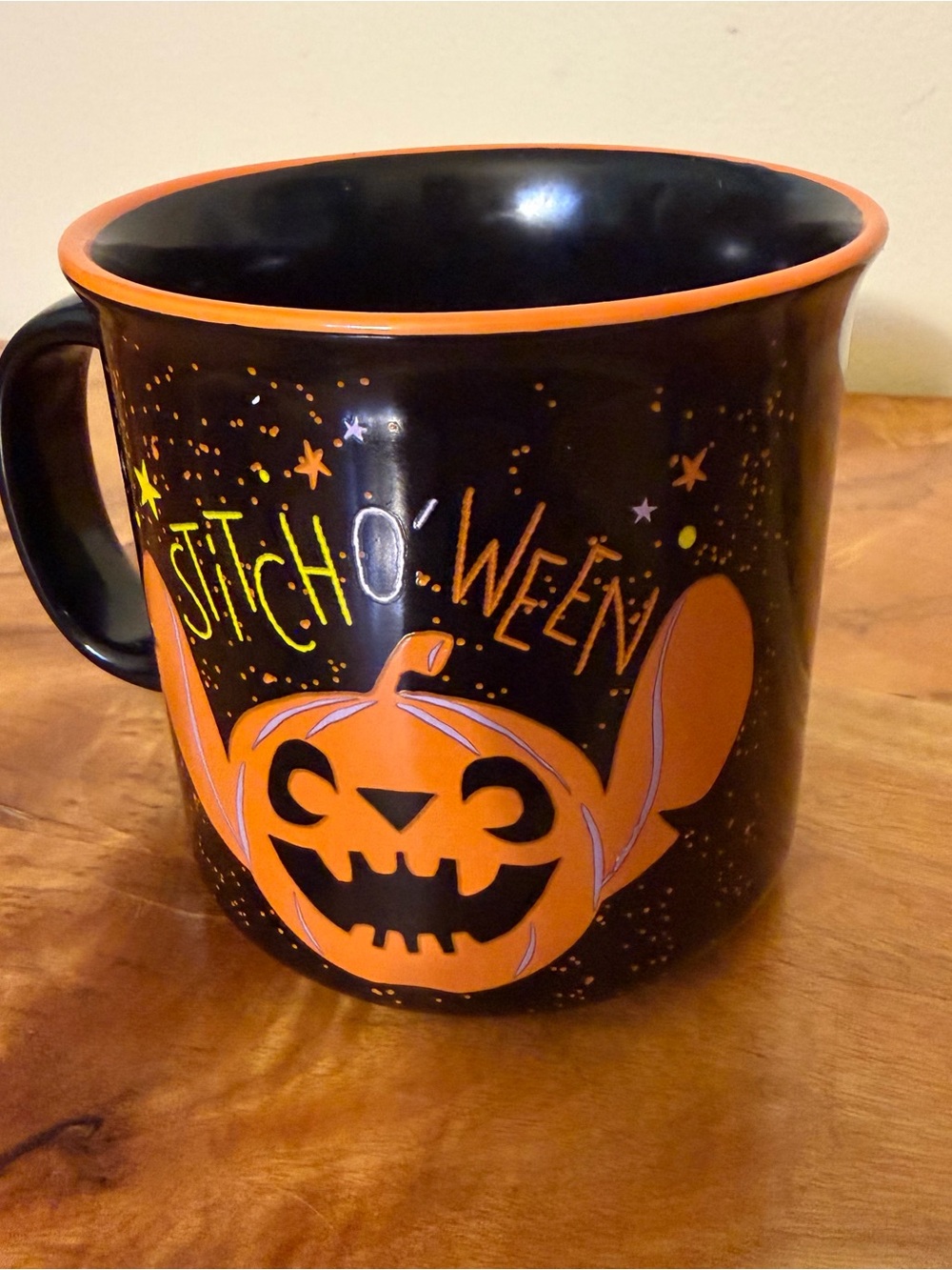 Halloween Mug Stitch-o-ween Pumpkin Coffee Tea Cocoa Cozy Spooky
